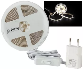 Banda led 3m 4000k alb neutru cu alimentator 