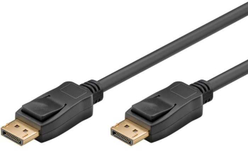 Cablu 3m DisplayPort v1.4 - DisplayPort v.14 HDCP 2.2 fire Cupru negru Goobay 65810 