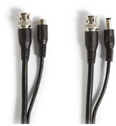 Cablu BNC - DC 2.1x5.5mm Nedis RG59 30m conectori preasamblati CCTVCA10BK300 
