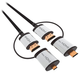 Cablu hdmi - hdmi + adaptor c / d v 1.4 1.5m