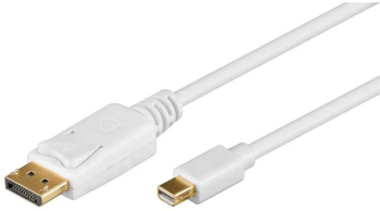 Cablu mini DisplayPort mDP tata la DP tata 1m alb Goobay 52858