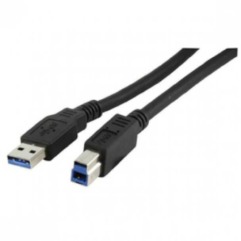Cablu USB 3.0 USB A mufa - USB B mufa nichelat 1m negru 28AWG LOGILINK CU0023 
