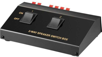 Comutator difuzor pentru conectare 2x boxe max 200W la amplificator si 100W x2 difuzor sau 50W x4 difuzor Goobay 