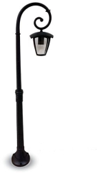Corp iluminat gradina negru ip44 e27 136cm 