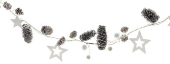 Decoratiune ghirlanda alba 30 led retlux 