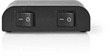Dispozitiv de control al difuzoarelor Nedis 2 iesiri terminal cu surub negru 
