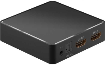 Extractor audio HDM 4K 30Hz V1.4 - HDMI TOSLINK JACK 3.5 mm audio casti Goobay 58469 