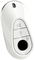 Husa pentru cheie Mercedes Benz C S Class W206 W223 S350 C260 C300 S400 S450 S500 alb 