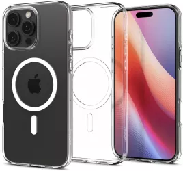 Husa pentru iPhone 16 Pro - Spigen Liquid Crystal MagSafe - Clear 