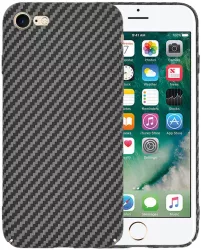 Husa pentru iPhone 7 / iPhone 8 / iPhone SE 2 SE 2020 / iPhone SE 3 SE 2022 - Techsuit Carbonite FiberShell - Black 