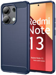 Husa pentru Xiaomi Redmi Note 13 4G - Techsuit Carbon Silicone - Blue 