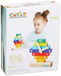 Jucarie Din Lemn Cubika Sa Invatam Ceasul 