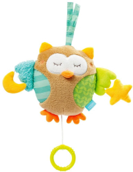 Jucarie muzicala - Bufnita somnoroasa 18 cm 