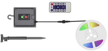 Kit banda LED RGB incarcare solara IP67 V-tac SKU-23046