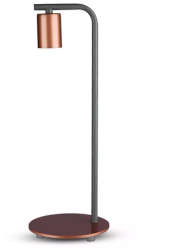 Lampa birou soclu e27 - bronz rosu 