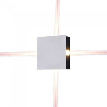 Lampa led montaj perete 4w 4000k alb neutru ip65 - alb 
