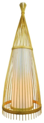 Lampa podea din rattan soclu e27 150cm 