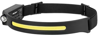 Lanterna frunte led + cob 3w + 5w cu acumulator rebel 