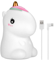 Lumina de noapte cu LED Unicorn 7 culori 3 moduri lumina cu acumulator Goobay 61649 
