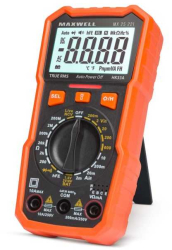 Multimetru digital Maxwell MX25221 cu tester baterie +functie lumina de lucru 