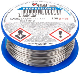 Rola fludor sn60pb40 cynel 0.7mm 100g 