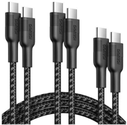 Set cabluri USB type C - USB type C 100W 3buc 1.2m +2x 2m negru Choetech MIX00108 Choetech 
