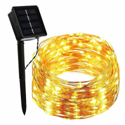 Sir iluminat cu incarcare solara ip44 alb cald 