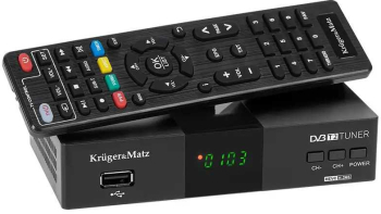 Tuner DVB-T2 DVB-T H.265 HEVC Kruger&Matz KM0550D 