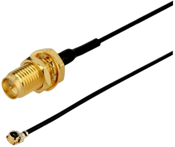 Cablu adaptor RF pigtail uFL RP-SMA 50mm pentru conectare modem la antena GSM GPS LORA