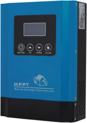 Controler Mppt Pentru Incarcat Panouri Solare 20a 420 W Voltaj 80v Afisaj Lcd Protectie Ip21 Tensiune Pv Maxima 12/24 V Negru/albastru 