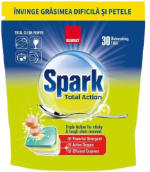 Detergent pentru masina de spalat vase Sano Spark Total Action 30 spalari 