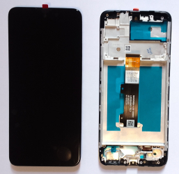 Display ecran cu Touchscreen si Rama compatibil cu Motorola E30/E40 Negru 