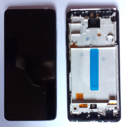 Display ecran cu Touchscreen si Rama compatibil cu Samsung A52S 5G A528 Negru