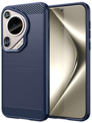 Husa pentru Huawei Pura 70 Ultra - Techsuit Carbon Silicone - Blue 