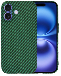 Husa pentru iPhone 16 - Techsuit Carbonite FiberShell - Green 