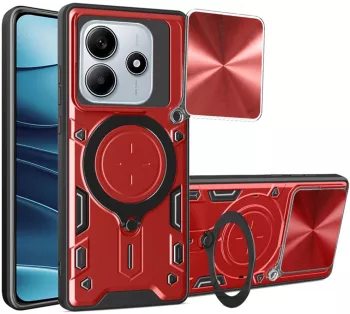 Husa pentru Xiaomi Redmi Note 14 5G - Techsuit CamGuard Pro - Red 