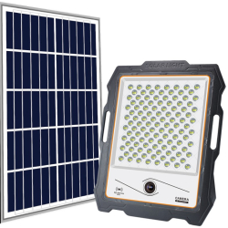 Proiector Led Cu Panou Solar Klausstech 300w Camera Wifi Hd Telecomanda 236 De Led-uri Waterproof Consum Redus De Energie Compact Si 