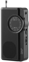 Radio portabil JVC RA-E311B analog mufa Jack 3.5 mm pentru casti negru 