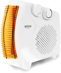 Aeroterma Electrica Putere 2000W Ventilator 2 Trepte Termostat cu Reglare Manuala pentru Camere de 20-25 m² 