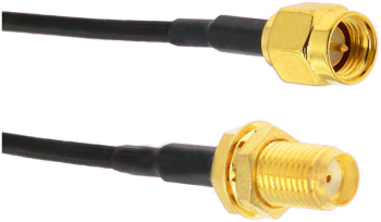 Cablu coaxial RF pigtail SMA F SMA M 15cm pentru prelungire cablu antena GSM 3G 4G GPS WIFI LORA 