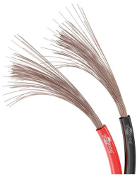 Cablu difuzor 2x2.5mm rosu/negru OFC cupru fara oxigen Goobay 15085 