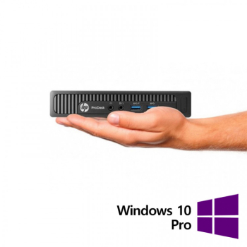 Calculator Refurbished HP Prodesk 600 G1 Mini PC Intel Core i5-4590T 2.00 - 3.00GHz 8GB DDR3 128GB SSD + Windows 10 Pro 