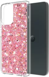 Husa pentru Motorola Moto G34 / Moto G45 - Techsuit Sparkly Glitter - Pink