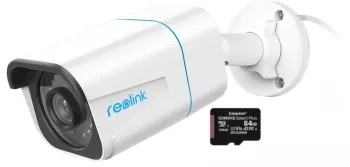 Pachet camera de supraveghere cu Card MicroSD 64 GB Reolink RLC 810A rezolutie de 8MP 4K 