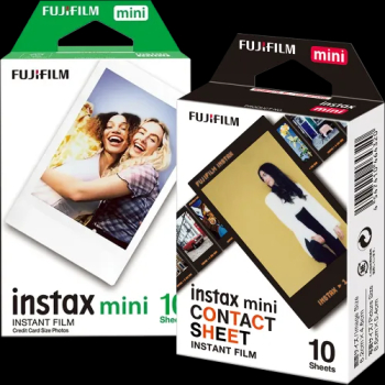 Set Film mini Fujifilm Instax alb 1x10 cu film mini Contact Sheet 1x10 