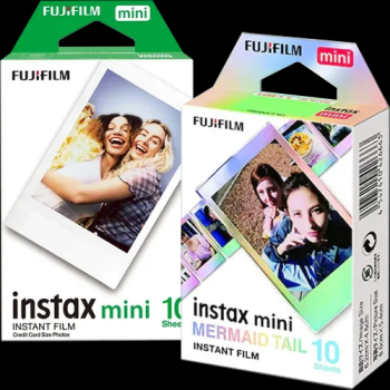 Set Film mini Fujifilm Instax alb 1x10 cu film mini Mermaid Tail 1x10 