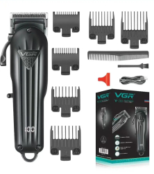 Aparat profesional de tuns VGR V-282 fara fir afisaj LED 6 gratare 2000mAh 