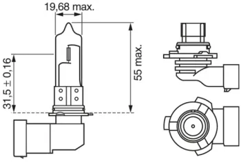 Bec 12V Hb3 60W / 65W Eco Bosch