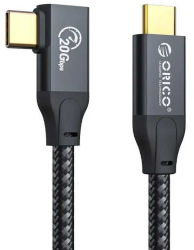Cablu USB Orico CL32-10-BK 100W USB 3.2 Type-C 90 - USB 3.2 Type-C 1m negru textil