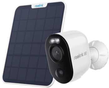 Camera WiFi Standalone 4K cu Panou Solar Reolink Argus B350 8MP Ultra HD Alimentare Baterie Reincarcabila Vedere Nocturna Color Detecti 